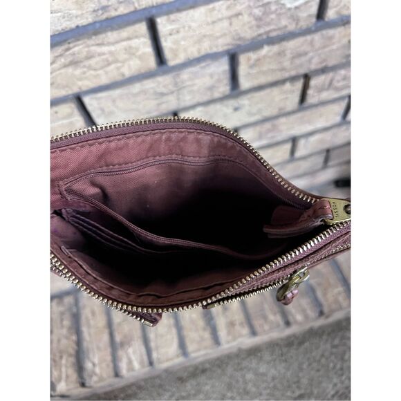 FOSSIL Brown‎ Leather ERIN Small Crossbody Purse Bag - Picture 3 of 6